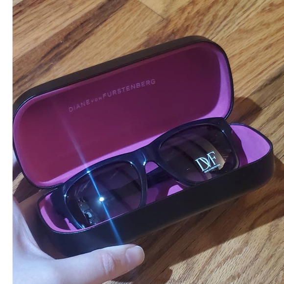 NEW! Designer Diane von Furstenberg LEAH 54mm Studded Sunglasses Cosmic Cobalt main image 7